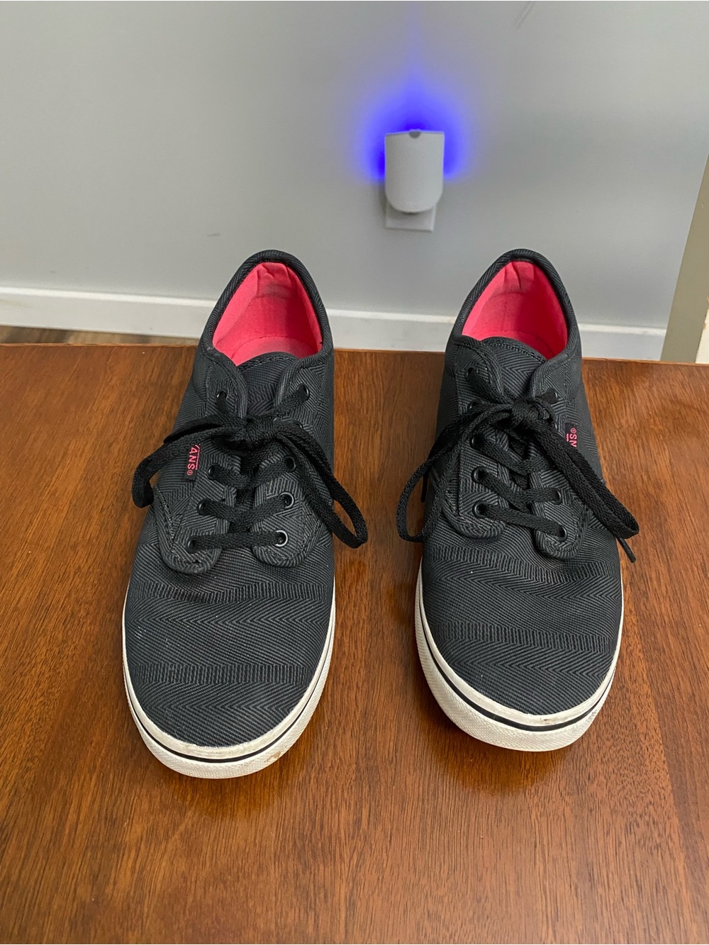 Black Striped Vans - 8